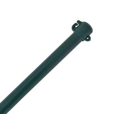 vidaXL Poteau de jardin 10 pcs 1 m Métal Vert