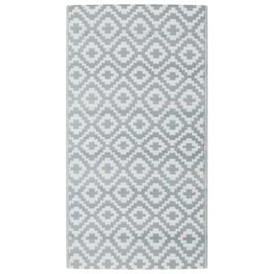 vidaXL Tapis d'extérieur Gris 80x150 cm PP