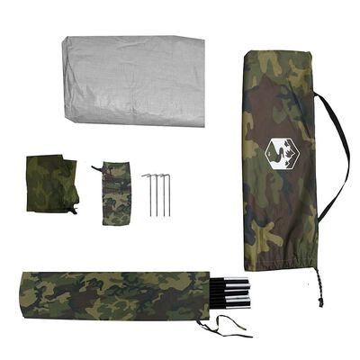 vidaXL Tente de camping à dôme 2 personnes camouflage imperméable