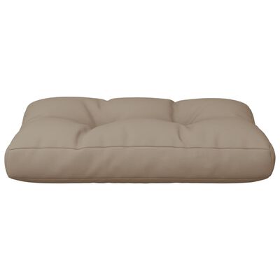 vidaXL Coussin de palette taupe 50x40x12 cm tissu