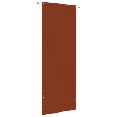 vidaXL Écran de balcon Terre cuite 80x240 cm Tissu Oxford