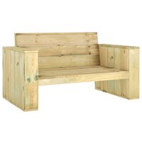 vidaXL Banc de jardin 139 cm bois de pin imprégné