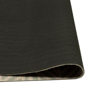 vidaXL Tapis de cuisine lavable impression feuilles 60x180 cm velours