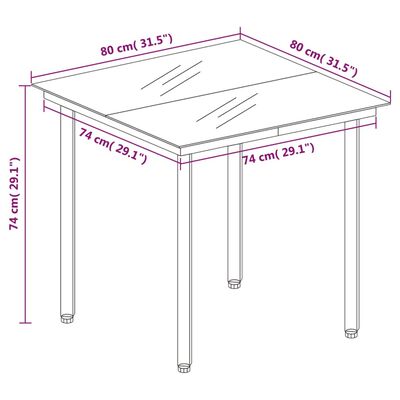 vidaXL Ensemble à manger de jardin 5 pcs Gris clair