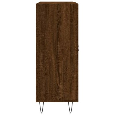 vidaXL Buffet chêne marron 69,5x34x90 cm bois d'ingénierie