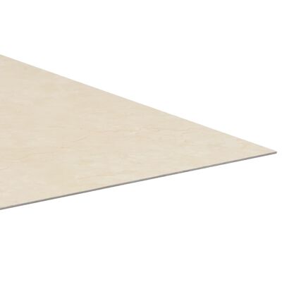 vidaXL Dalles de plancher PVC autoadhésif 5,11 m² beige