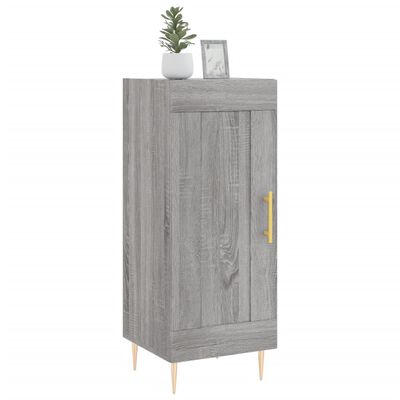 vidaXL Buffet Sonoma gris 34,5x34x90 cm Bois d'ingénierie