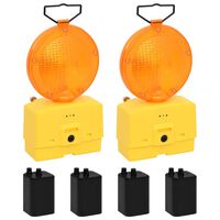 vidaXL Lampes de chantier 2 pcs avec piles 18x8x37 cm