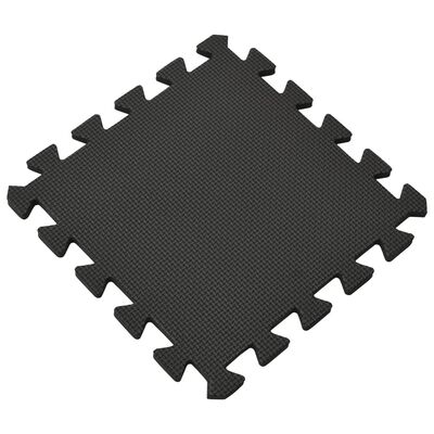 vidaXL Tapis de sol 54 pcs 4,86㎡ Mousse EVA Noir