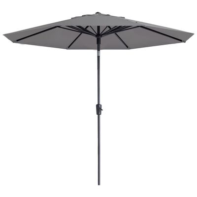 Madison Parasol de jardin Paros II Luxe 300 cm gris clair