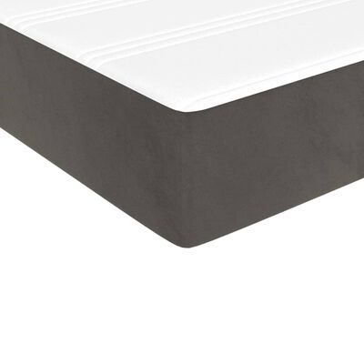 vidaXL Matelas de lit à ressorts ensachés Gris foncé 90x190x20 cm