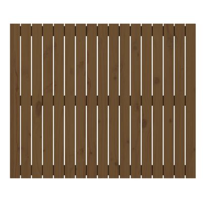 vidaXL Tête de lit murale Marron miel 108x3x90 cm Bois massif de pin