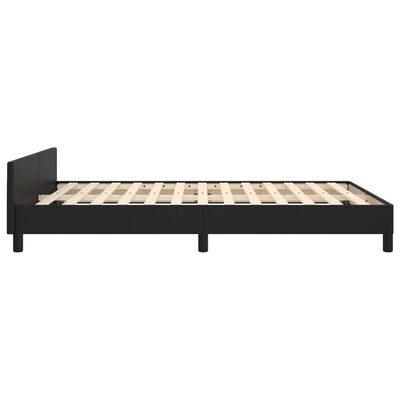 vidaXL Cadre de lit sans matelas noir 140x200 cm similicuir