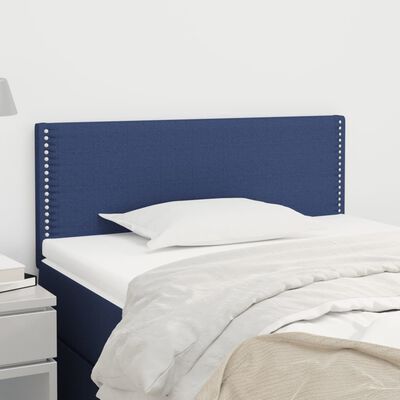 vidaXL Tête de lit Bleu 90x5x78/88 cm Tissu