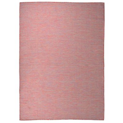 vidaXL Tapis à tissage plat d'extérieur 200x280 cm Rouge