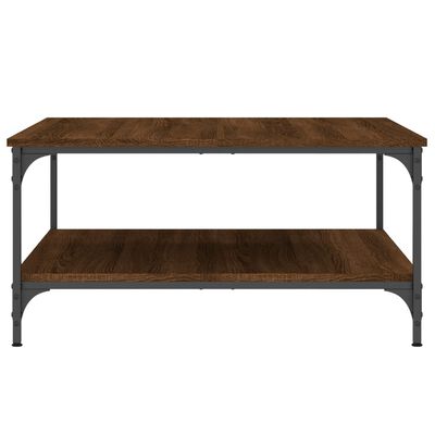 vidaXL Table basse chêne marron 80x80x40 cm bois d'ingénierie