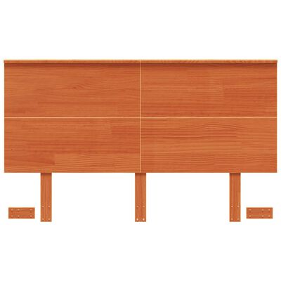 vidaXL Tête de lit cire marron 120 cm bois massif de pin