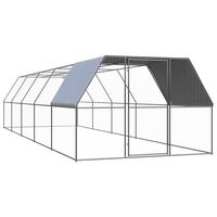 vidaXL Poulailler d'extérieur 3x10x2 m Acier galvanisé