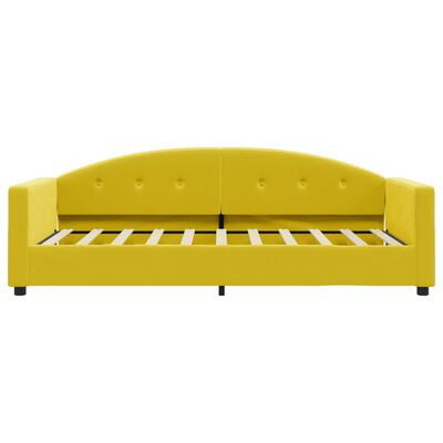 vidaXL Lit de repos sans matelas jaune 80x200 cm velours