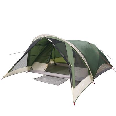 vidaXL Tente de cabine familiale 6 personnes vert imperméable