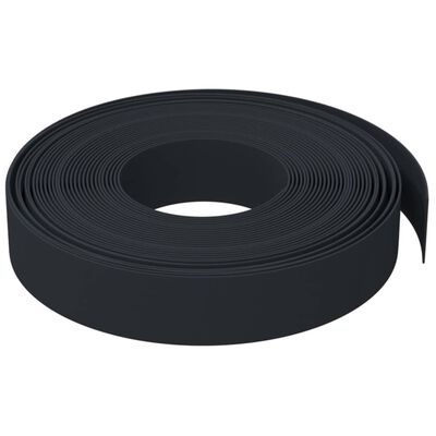 vidaXL Bordures de jardin 5 pcs noir 10 m 10 cm polyéthylène