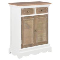 vidaXL Buffet Blanc 60x30x80 cm Bois massif