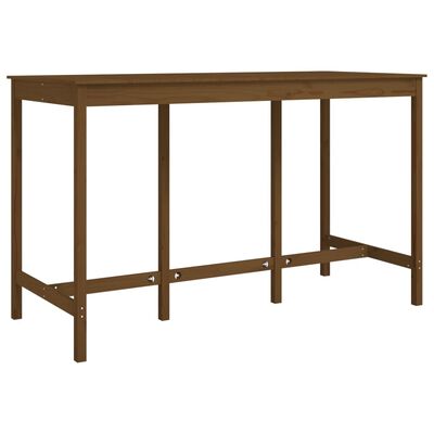 vidaXL Table de bar Marron miel 180x80x110 cm Bois massif de pin