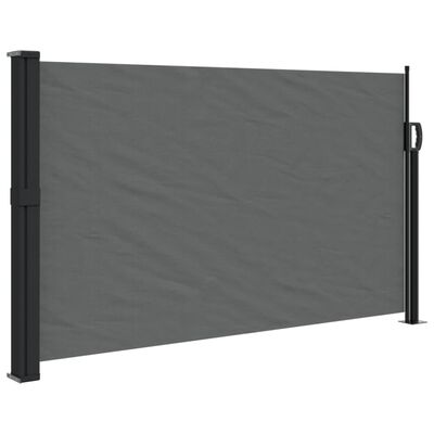 vidaXL Auvent latéral rétractable anthracite 120x500 cm