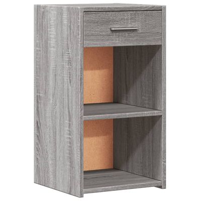 vidaXL Tables de chevet 2 pcs sonoma gris 35x34x65cm bois d'ingénierie