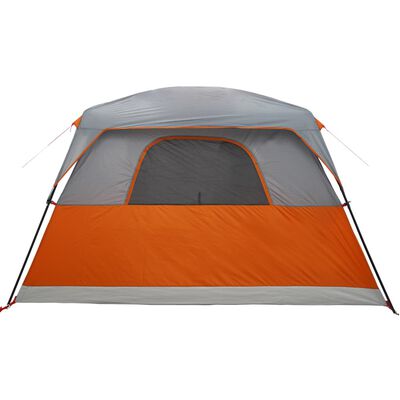 vidaXL Tente de cabine familiale 6 personnes orange imperméable