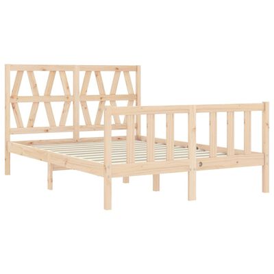 vidaXL Cadre de lit sans matelas 120x200 cm bois de pin massif