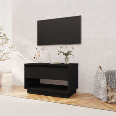 vidaXL Meuble TV Noir 70x41x44 cm Bois d'ingénierie