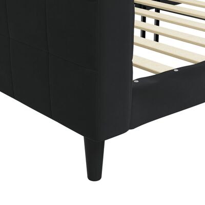 vidaXL Lit de repos noir 80x200 cm velours