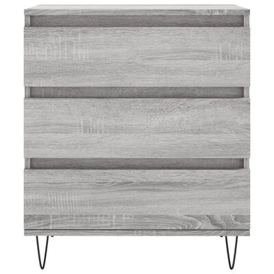 vidaXL Buffet Sonoma gris 60x35x70 cm Bois d'ingénierie