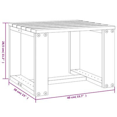 vidaXL Chaises longues lot de 2 avec table bois massif de pin