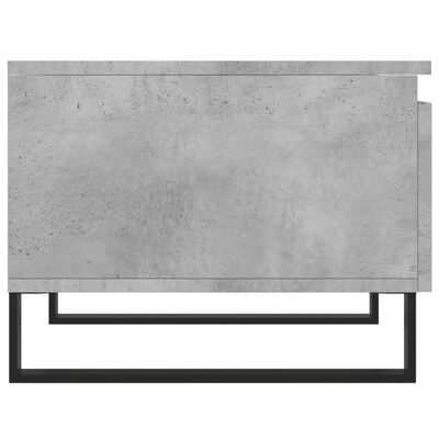 vidaXL Table basse gris béton 50x46x35 cm bois d'ingénierie