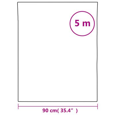 vidaXL Film de fenêtre dépoli blanc 90x500 cm PVC