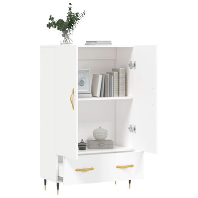 vidaXL Buffet haut blanc 69,5x31x115 cm bois d'ingénierie