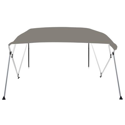 vidaXL Auvent bimini à 4 arceaux gris 243x180x137 cm