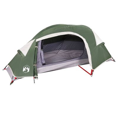 vidaXL Tente de camping à dôme 1 personne vert imperméable