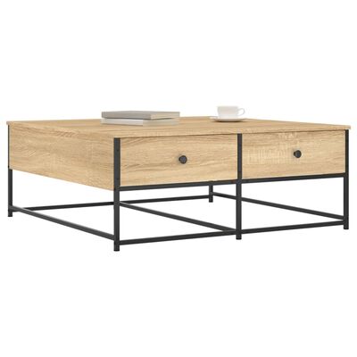 vidaXL Table basse chêne sonoma 100x99x40 cm bois d'ingénierie