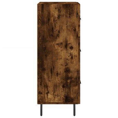 vidaXL Buffet Chêne fumé 34,5x34x90 cm Bois d'ingénierie