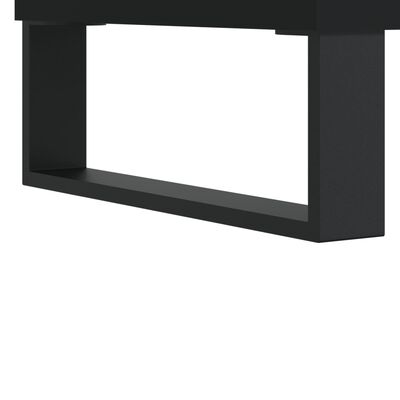 vidaXL Meuble TV Noir 80x36x50 cm Bois d'ingénierie