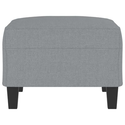 vidaXL Repose-pied Gris clair 70x55x41 cm Tissu