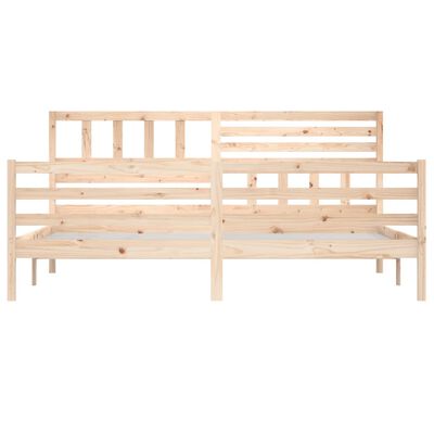 vidaXL Cadre de lit sans matelas 180x200 cm bois massif