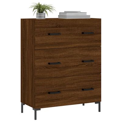 vidaXL Buffet chêne marron 69,5x34x90 cm bois d'ingénierie