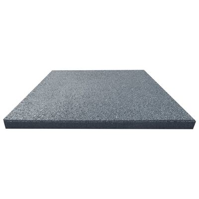 vidaXL Carreaux de protection antichoc 12pcs Caoutchouc 50x50x3cm Gris