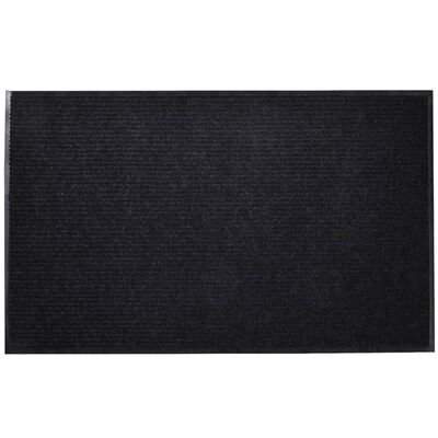 vidaXL Tapis d'entrée Noir PVC 90 x 120 cm