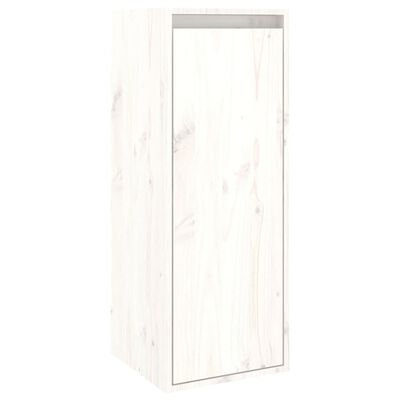 vidaXL Meubles TV 2 pcs Blanc Bois massif de pin