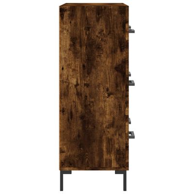 vidaXL Buffet chêne fumé 69,5x34x90 cm bois d'ingénierie